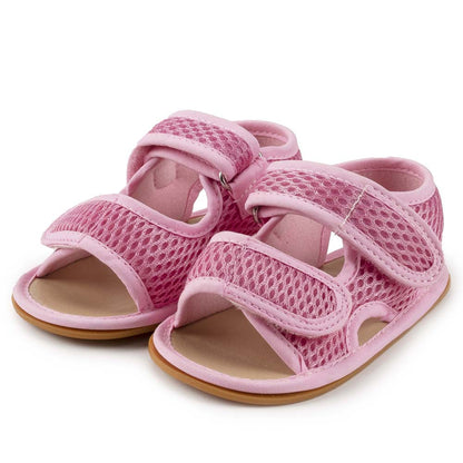 Baby Mesh Fabric Breathable Soft Soled Walking Shoes