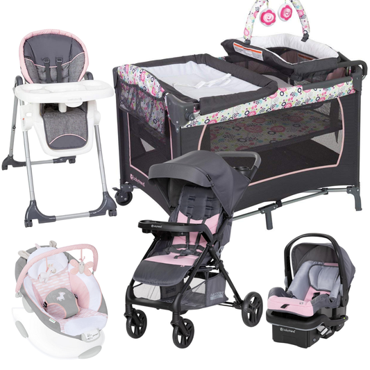 Baby Trend Stroller Travel System Combo-Pink