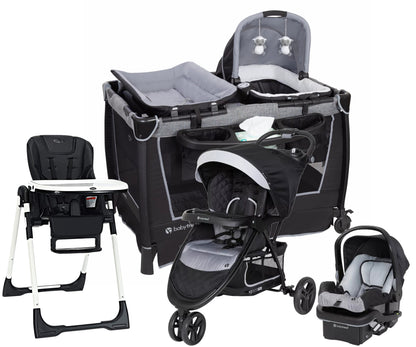 Baby Stroller with Car Seat  Combo -Black-Gray
