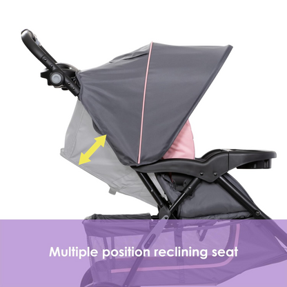 Baby Girl Stroller Travel System Set Pink