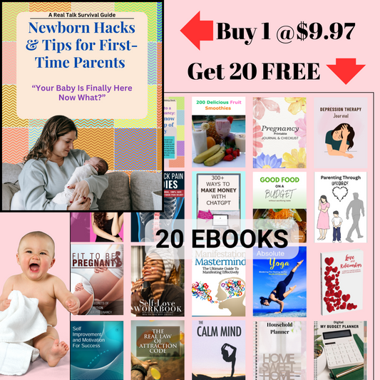 Newborn Hacks & Tips+ Bonus 20 Ebook Library