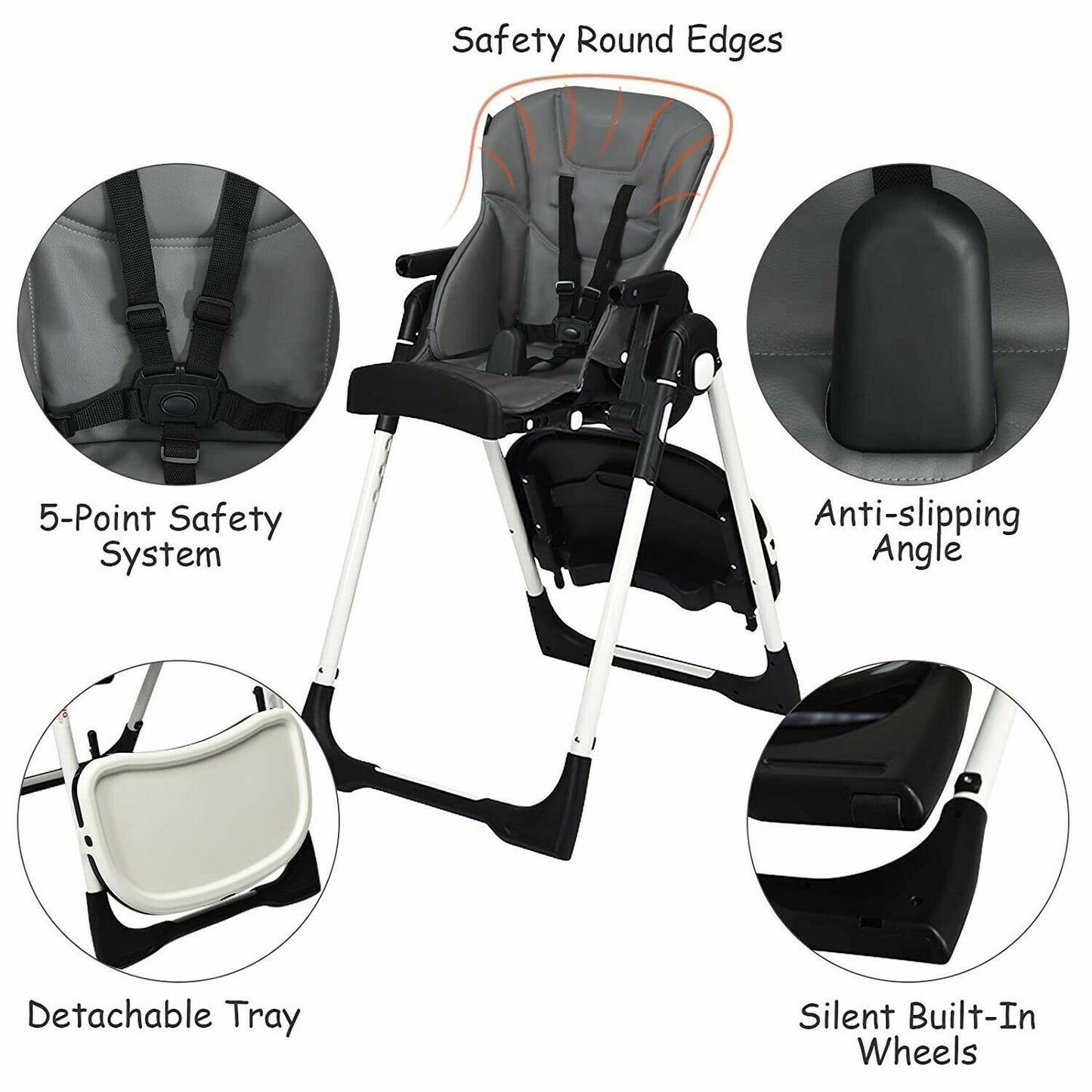 Newborn Baby Stroller with Car Seat Travel System High Chair Playard Boys Combo