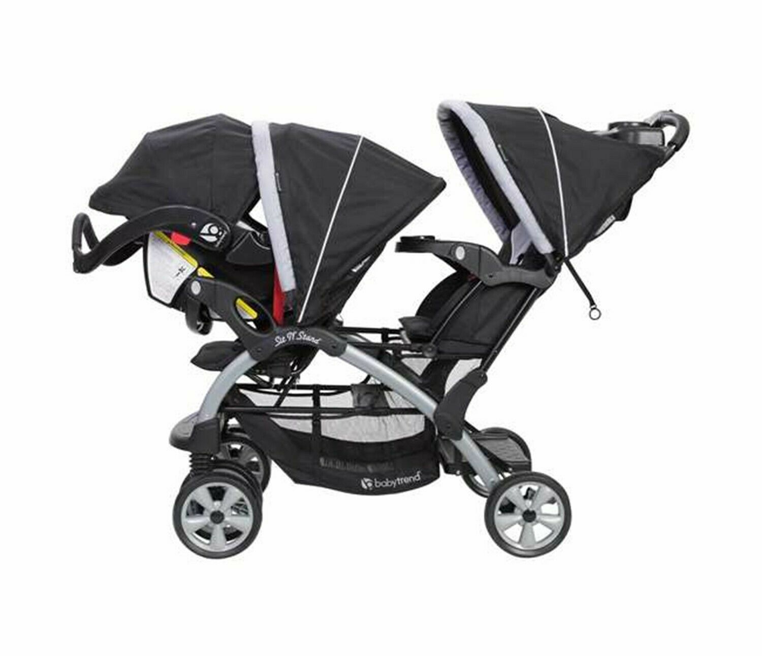 Double Stroller 2 Infant Car Seats Baby Travel System Twins Playard Co ...