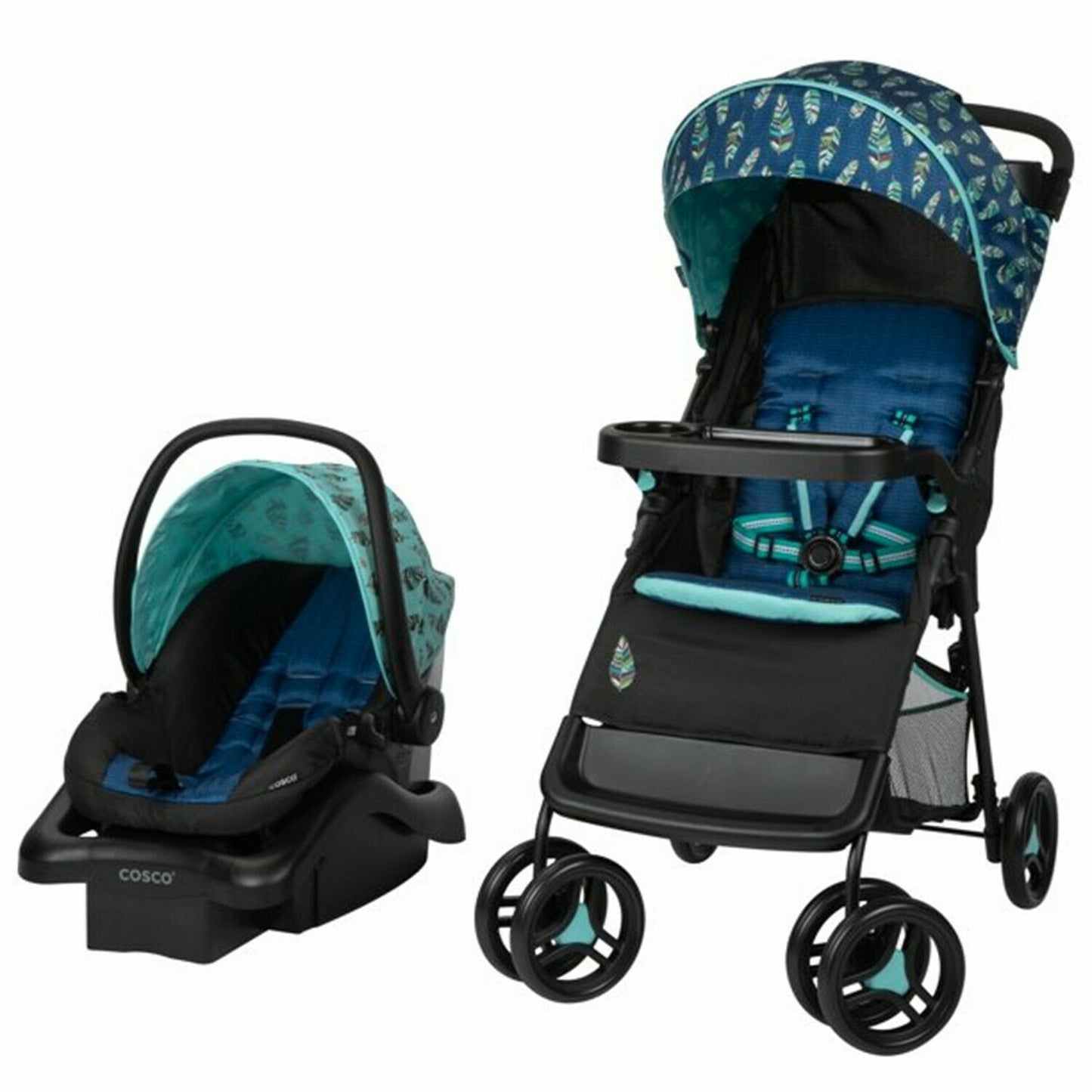Baby Stroller with Car Seat Travel System Playard Bassinet Chair Combo New