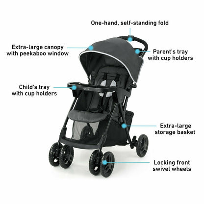Baby Stroller with Car Seat Travel System Infant Nursery Playard Newborn Combo