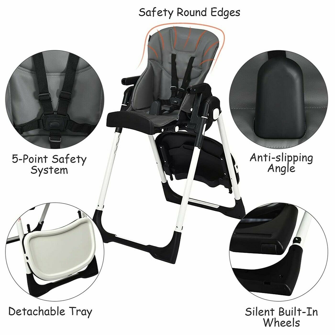 Graco Baby Jogger Stroller with Car Seat High Chair Playard Travel System Combo