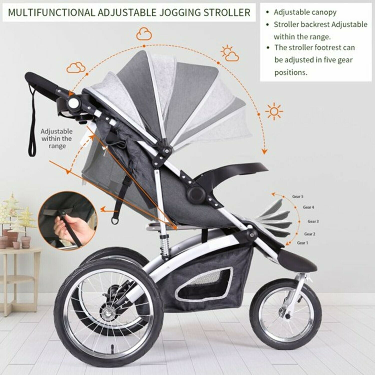 Lightweight 3 wheel stroller best sale