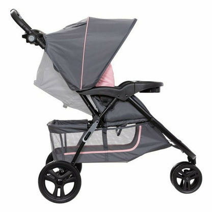 Pink Baby Stroller with Car Seat Travel System High Chair Playard Combo