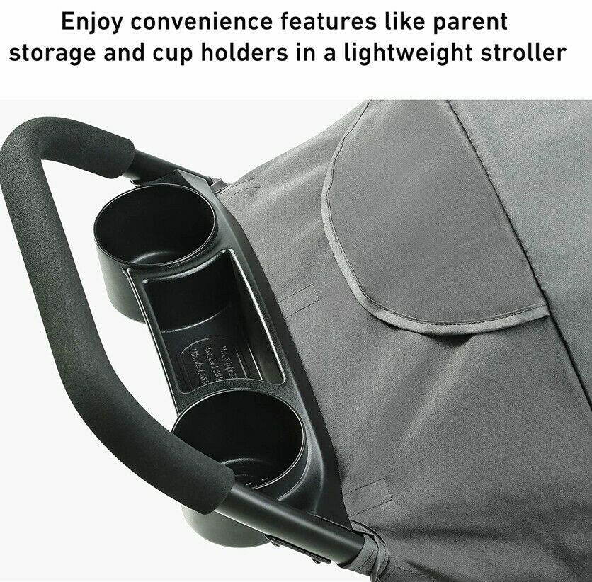 Lightweight Stroller with Car Seat Travel System Child Tray Cup Holder Foldable