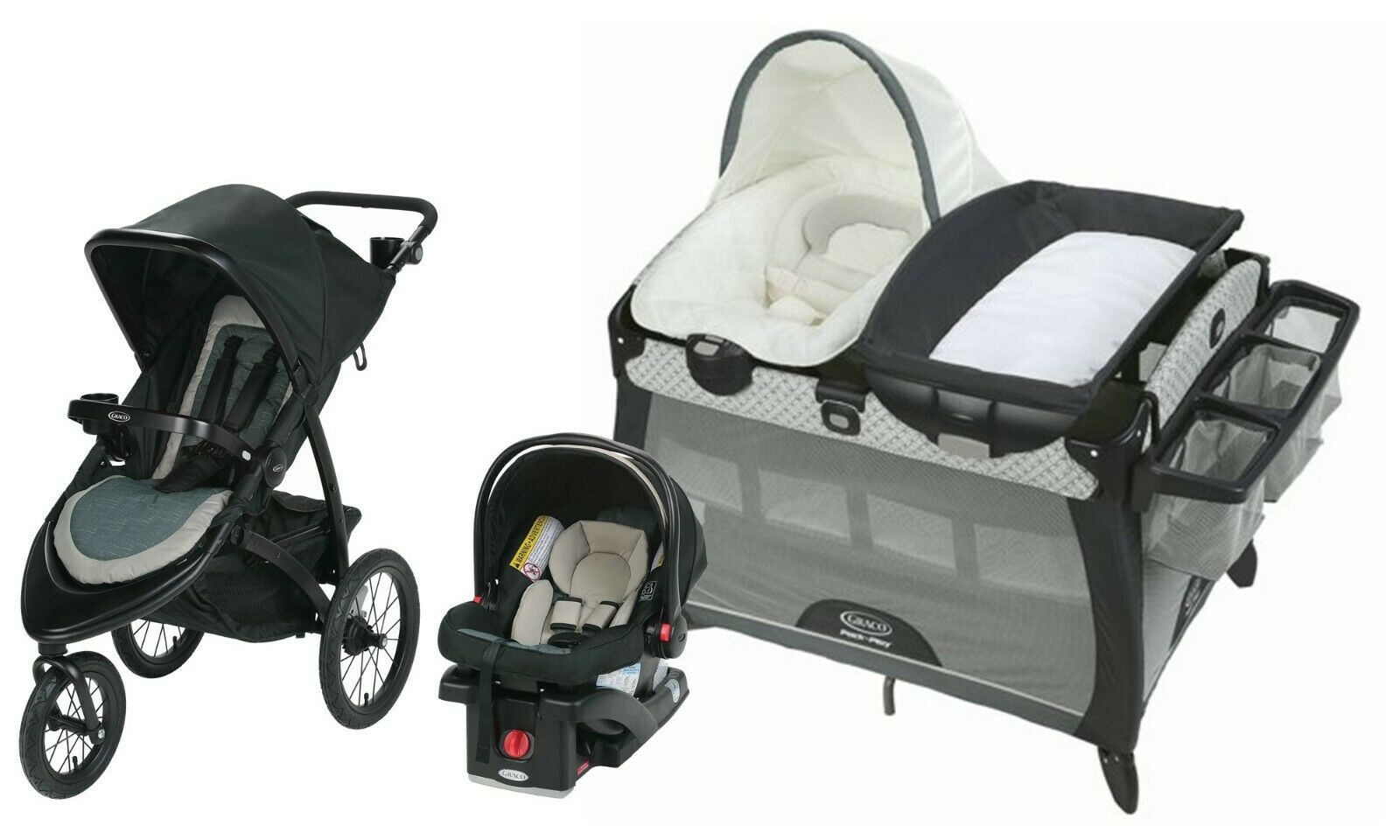 Graco travel outlet system with bassinet