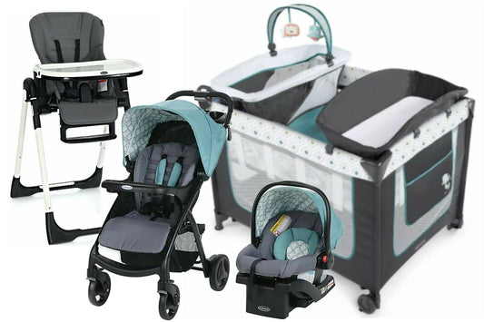 Baby Stroller with Car Seat Travel System High Chair Playard Boys Newborn Combo