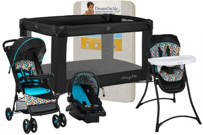 Baby Stroller with Car Seat Travel System Newborn Playard High Chair Mattress