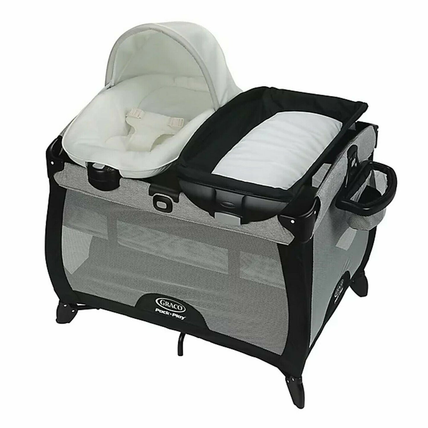 Baby Stroller with Car Seat Travel System Playard High Chair Glider Combo Black