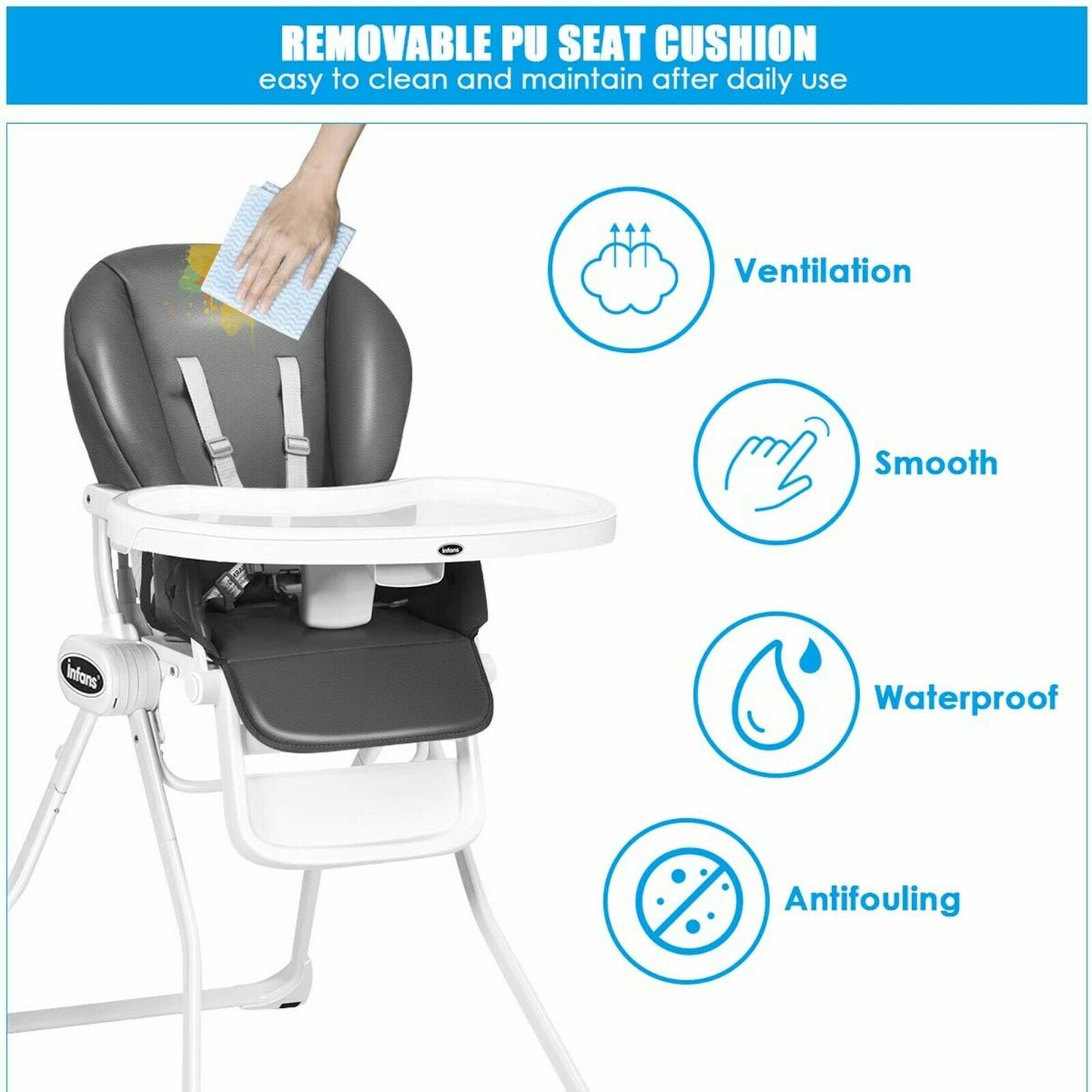 New Baby Stroller with Car Seat Travel System High Chair Playard Infant Combo