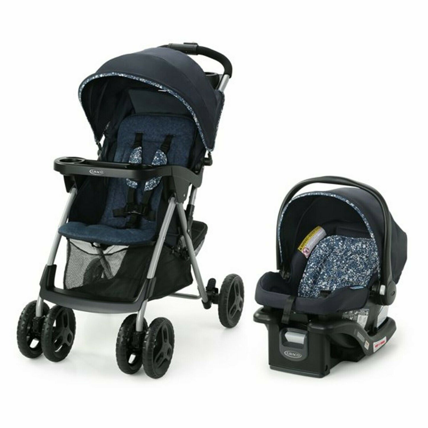 Baby Stroller Graco Travel System with Car Seat High Chair Playard Combo