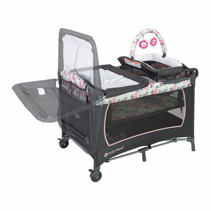 Baby Stroller with Car Seat Travel System Infant Playard Crib Girl Combo Pink