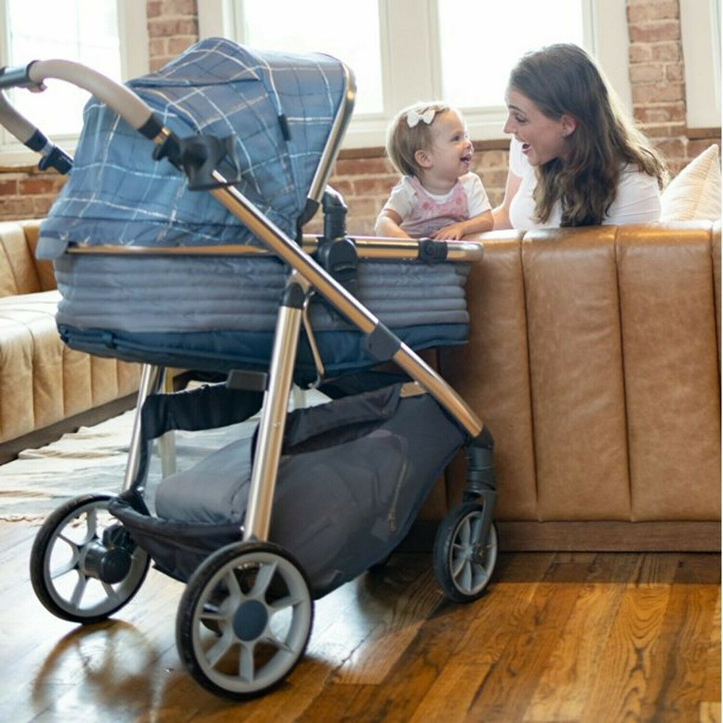 6 in 1 Stroller with Infant Car Seat Modular Pram Travel System