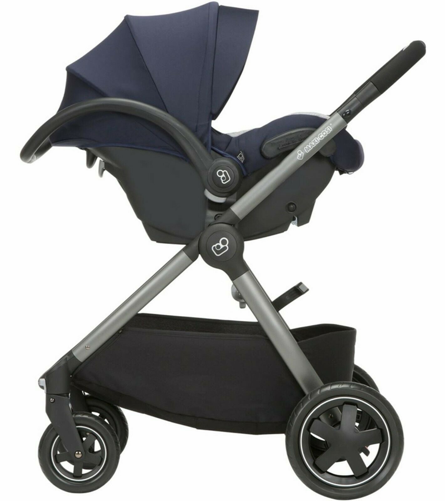 Maxi-Cosi Adorra Travel System Baby Stroller with Mico Max Infant Car Seat Blue