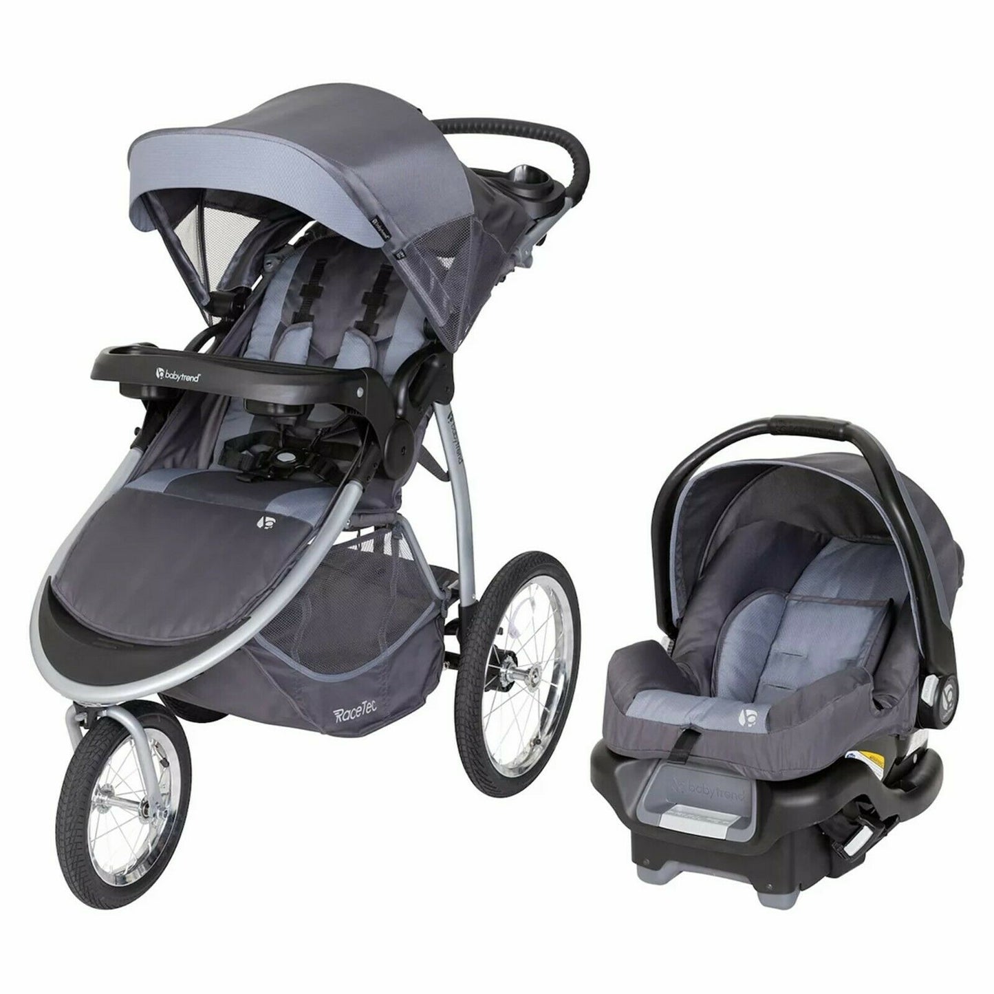 Baby Stroller Travel System with Car Seat High Chair Playard Jogger Combo Set