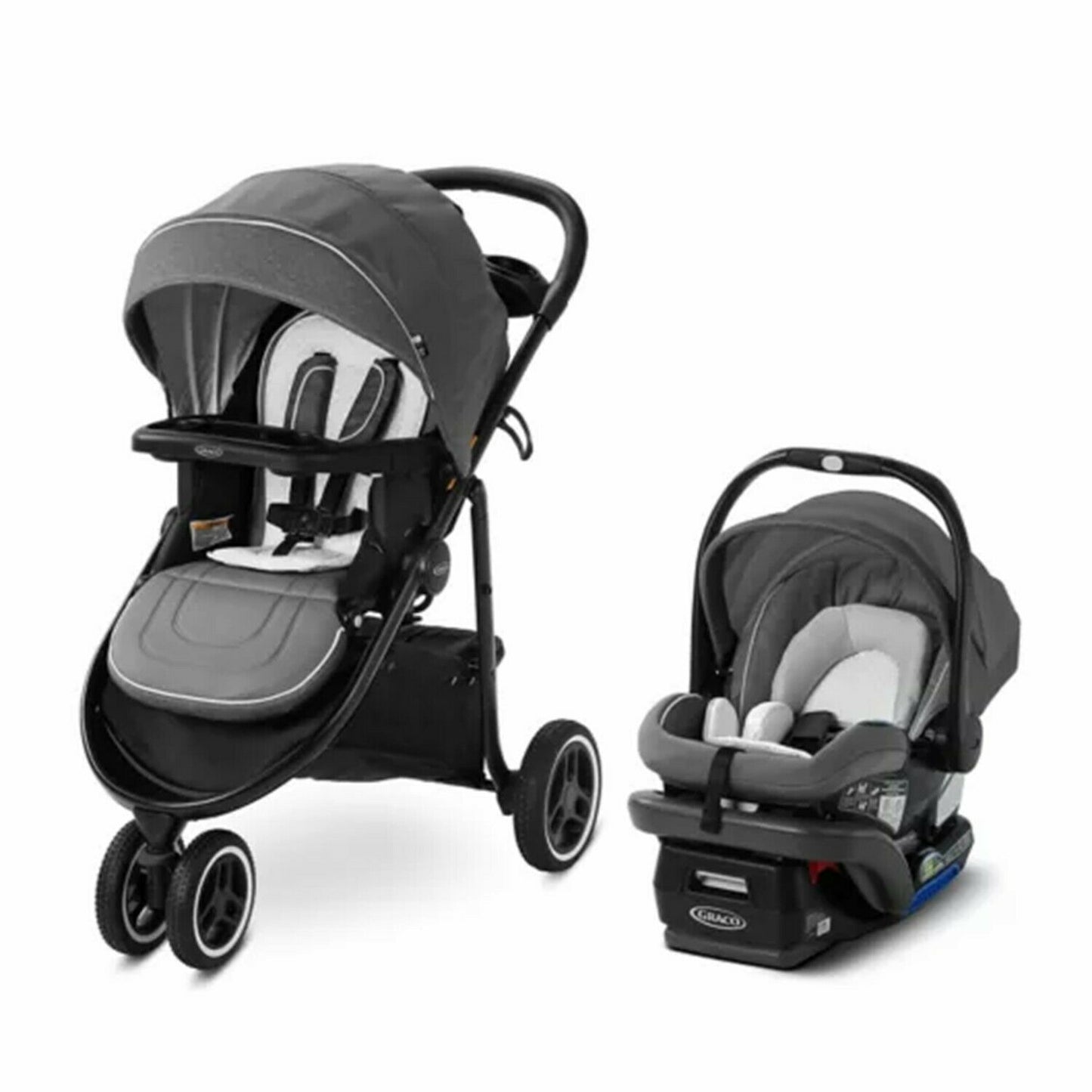Baby Stroller with Cat Seat Graco Modes 3 Lite Platinum Travel System Combo