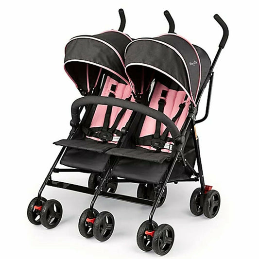 Twin Girl's Double Baby Stroller Ultra Lightweight Foldable Compact Travel