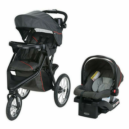 New Baby Jogging Stroller with Car Seat Travel System Combo Playard High Chair