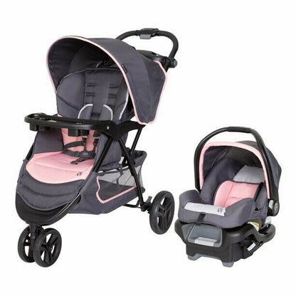 Baby Stroller with Car Seat Infant High Chair Travel System Playard Girl's Combo