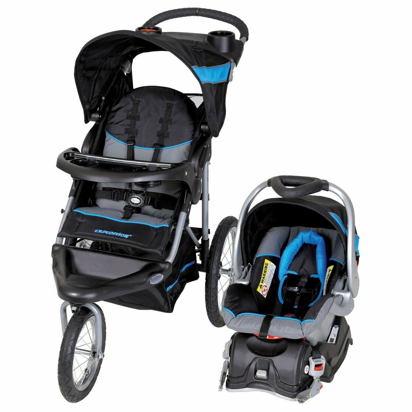 Baby Jogging Stroller with Car Seat Travel System Playard Bag High Chair TJ94522
