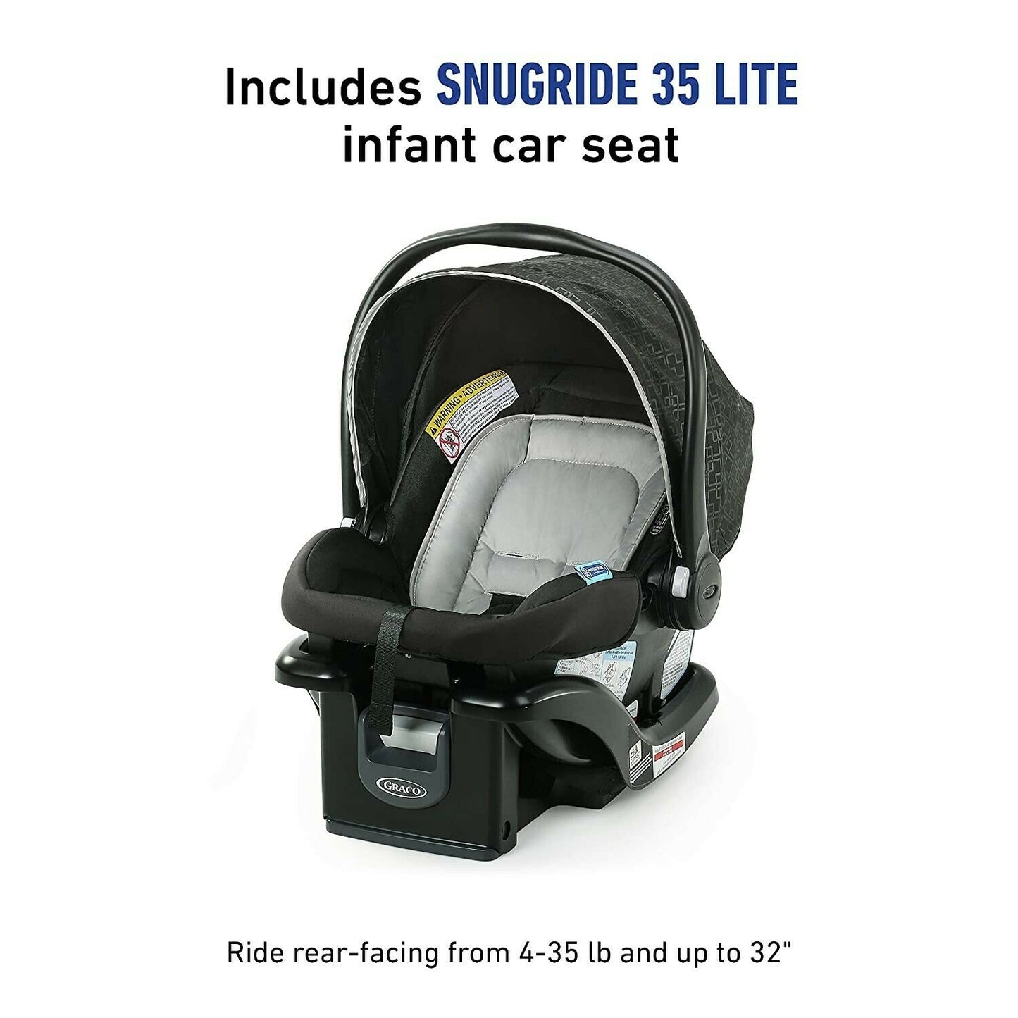 Lightweight Stroller with Car Seat Travel System Child Tray Cup Holder Foldable