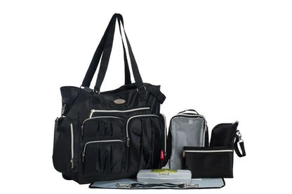 Graco Modes 3 Lite DLX Travel System Car Seat Diaper Bag Playard Girls Combo