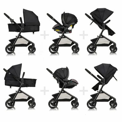 Evenflo Baby Stroller with Safemax Car Seat Travel System Nursery Playard Combo