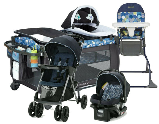 Baby Stroller Graco Travel System with Car Seat High Chair Playard Combo