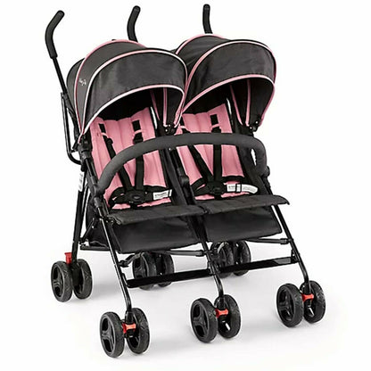 Twin Girl's Double Baby Stroller Ultra Lightweight Foldable Compact Travel