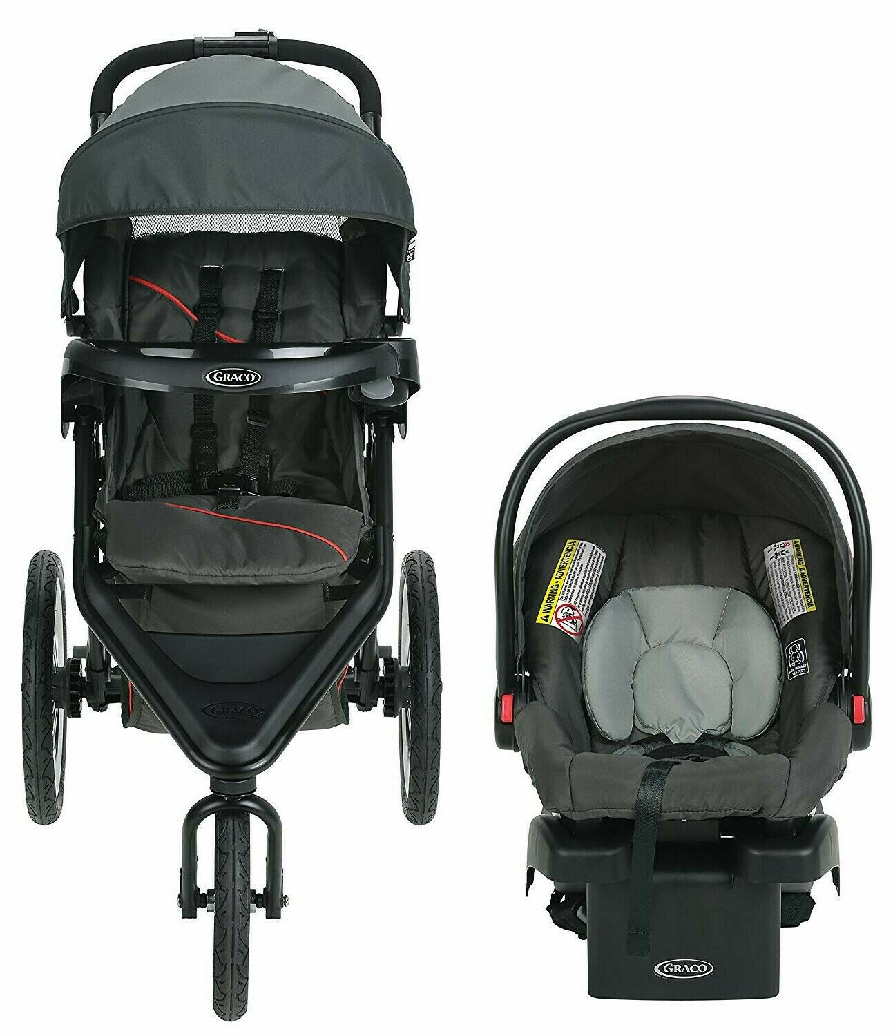 New Baby Jogging Stroller with Car Seat Travel System Combo Playard High Chair