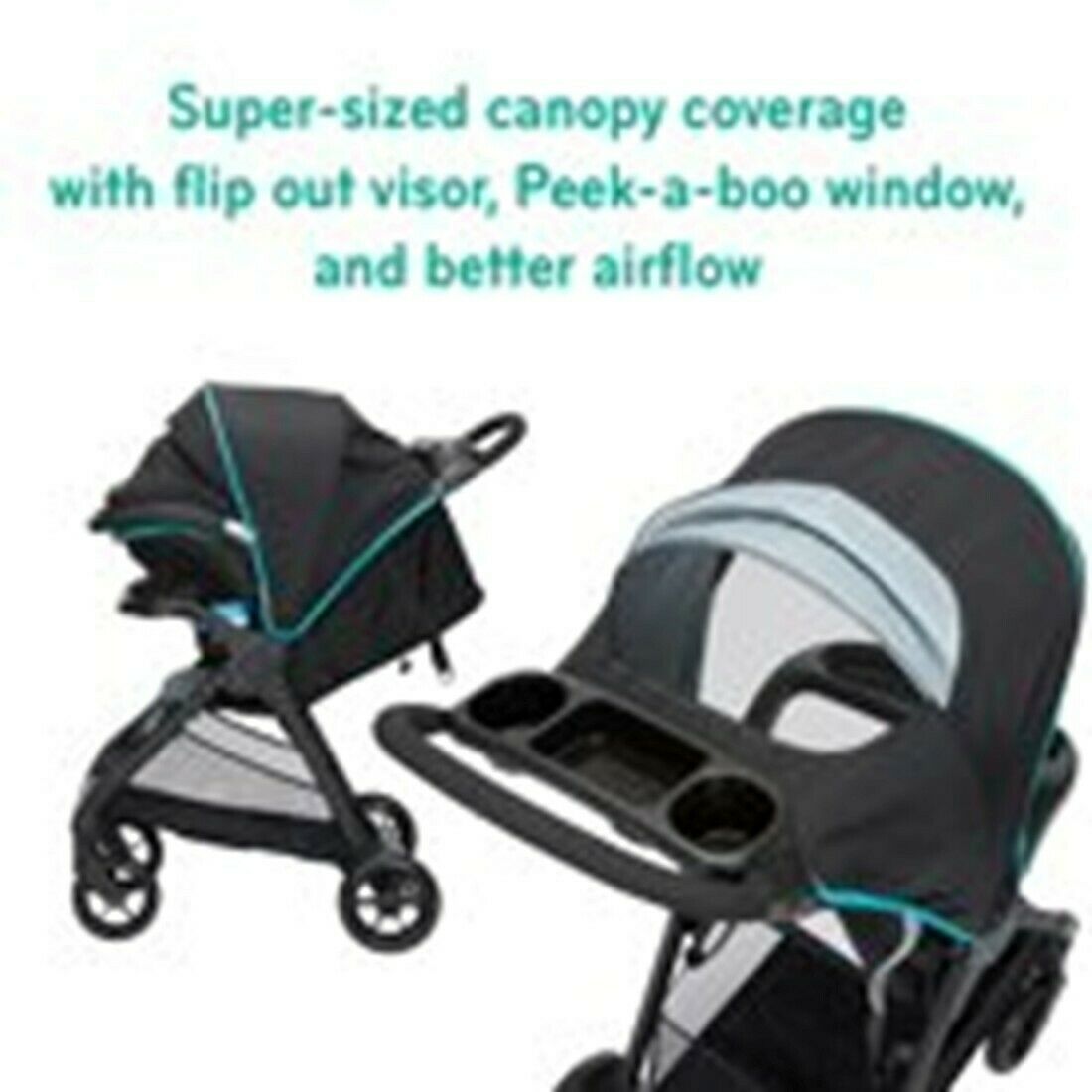 Disney Baby Stroller with Car Seat Travel System Playard Nursery Infant Combo