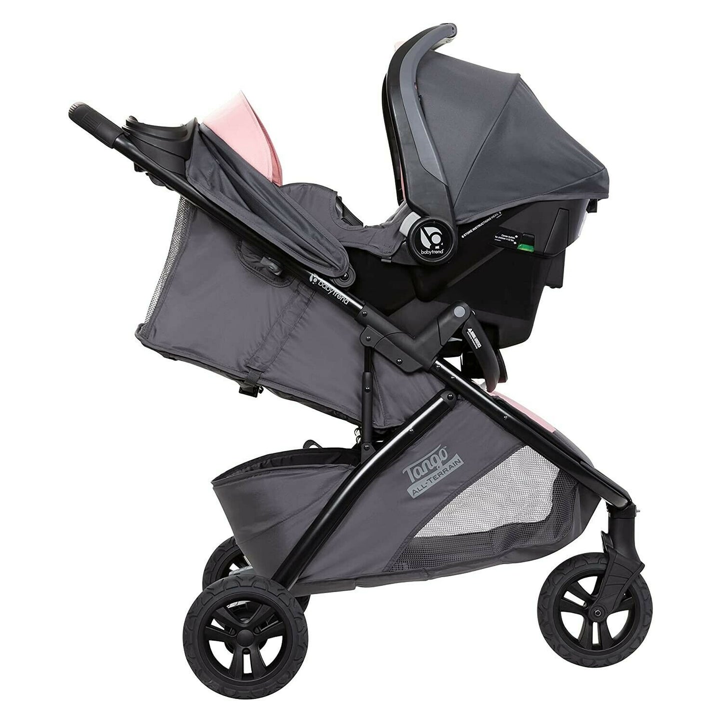 Pink Combo Baby Stroller with Car Seat Travel System Playard Diaper Bag Set