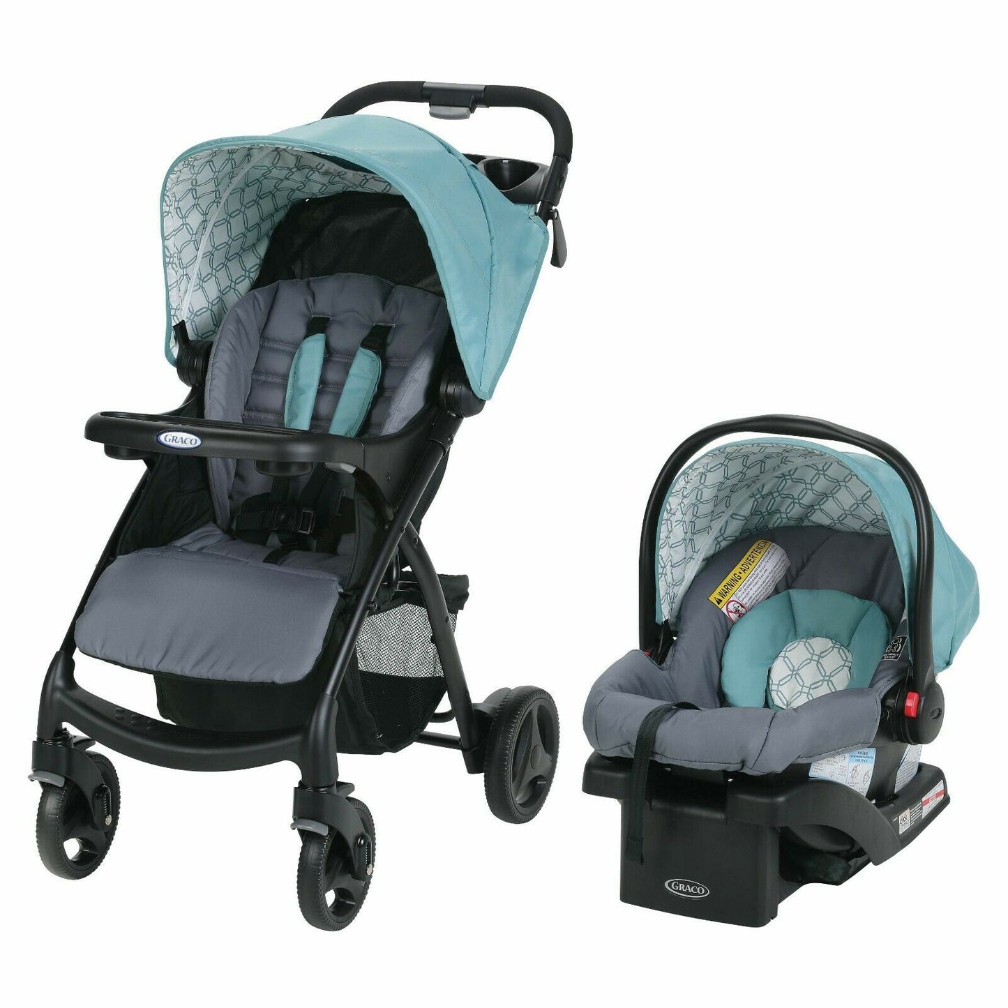 Baby Stroller with Car Seat Travel System Playard Infant Chair Bouncer Combo New