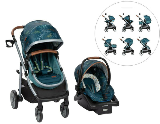 Baby Stroller with Car Seat Lynx 6 in 1 Modular Travel System Pram Combo