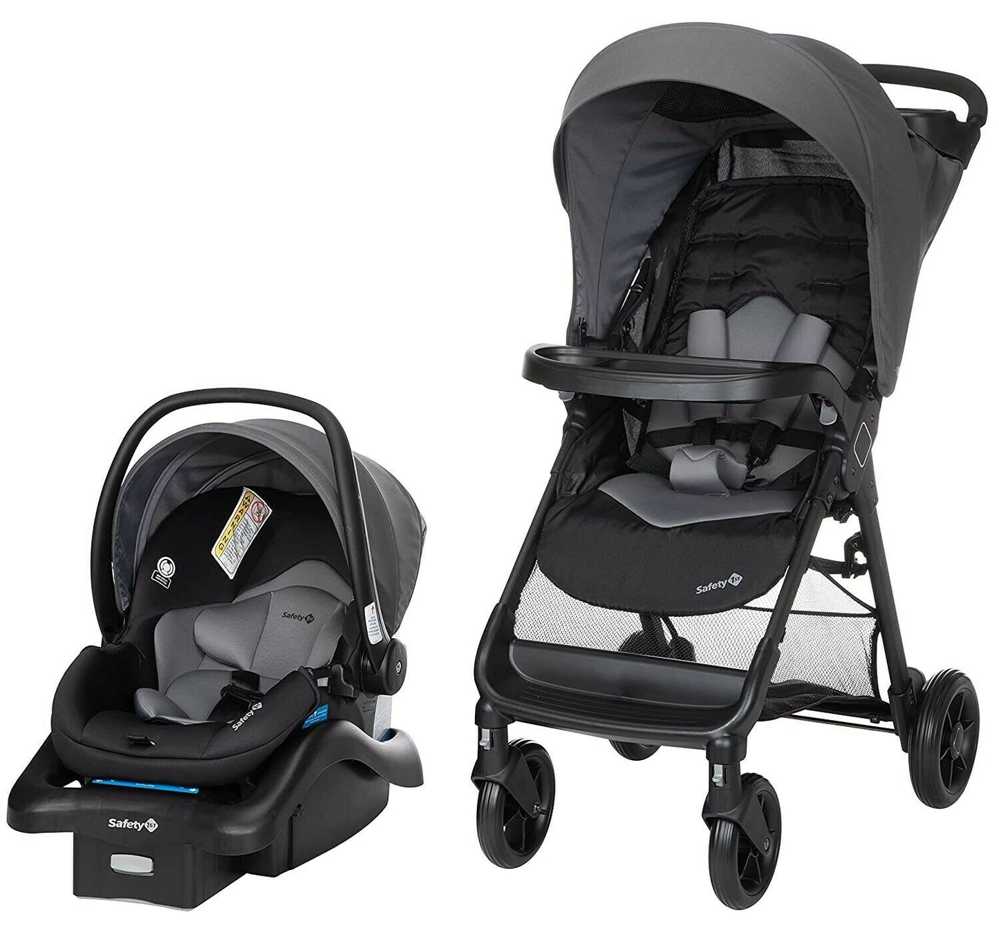 Baby Stroller with Car Seat Rocker Playard Basinet Travel System Combo Set
