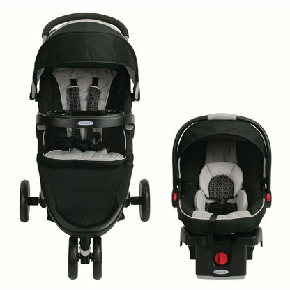 Graco Baby Travel System with Car Seat Combo Playard Nursery Crib Set