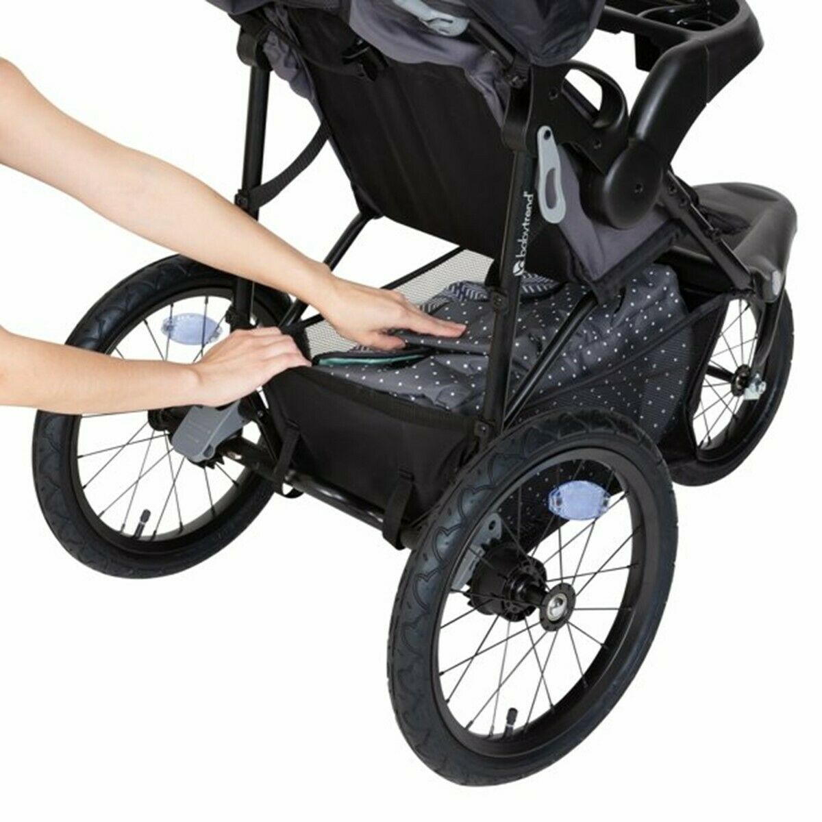 Baby Trend Xcel R8 Jogging Stroller with Multiple Position Reclining Seat