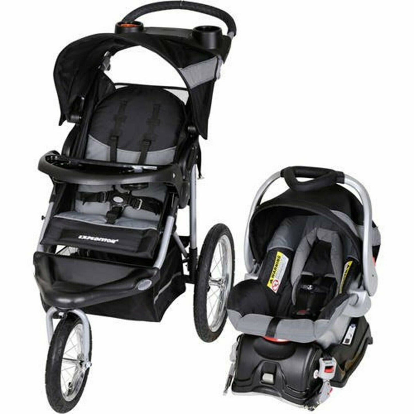 Baby Trend Jogger Stroller with Car Seat Travel System Playard High Chair Bag