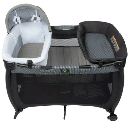 Baby Stroller with Car Seat Travel System  Playard High Chair Swing Combo Black