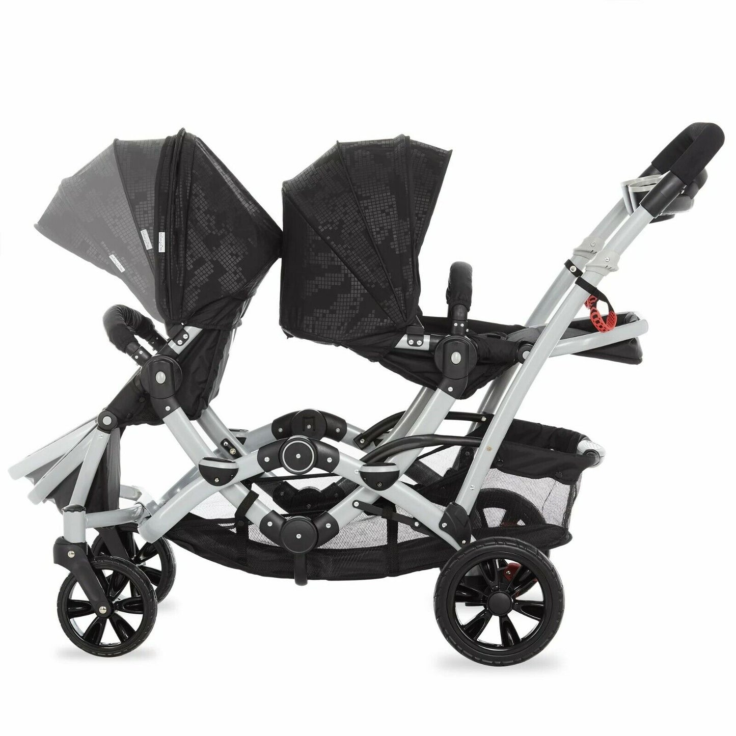 Double Baby Stroller Multi-position Lightweight Twin Toddler Foldable Travel Set