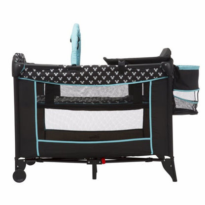 Disney Baby Mickey Mouse with Car Seat Playard Swing High Chair Combo Set Blue