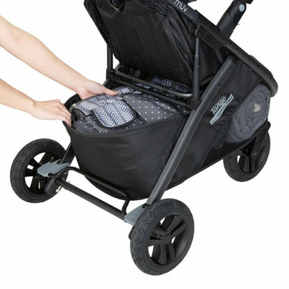 Baby Stroller with Car Seat Infant Toddler Travel System Combo Black/Brown